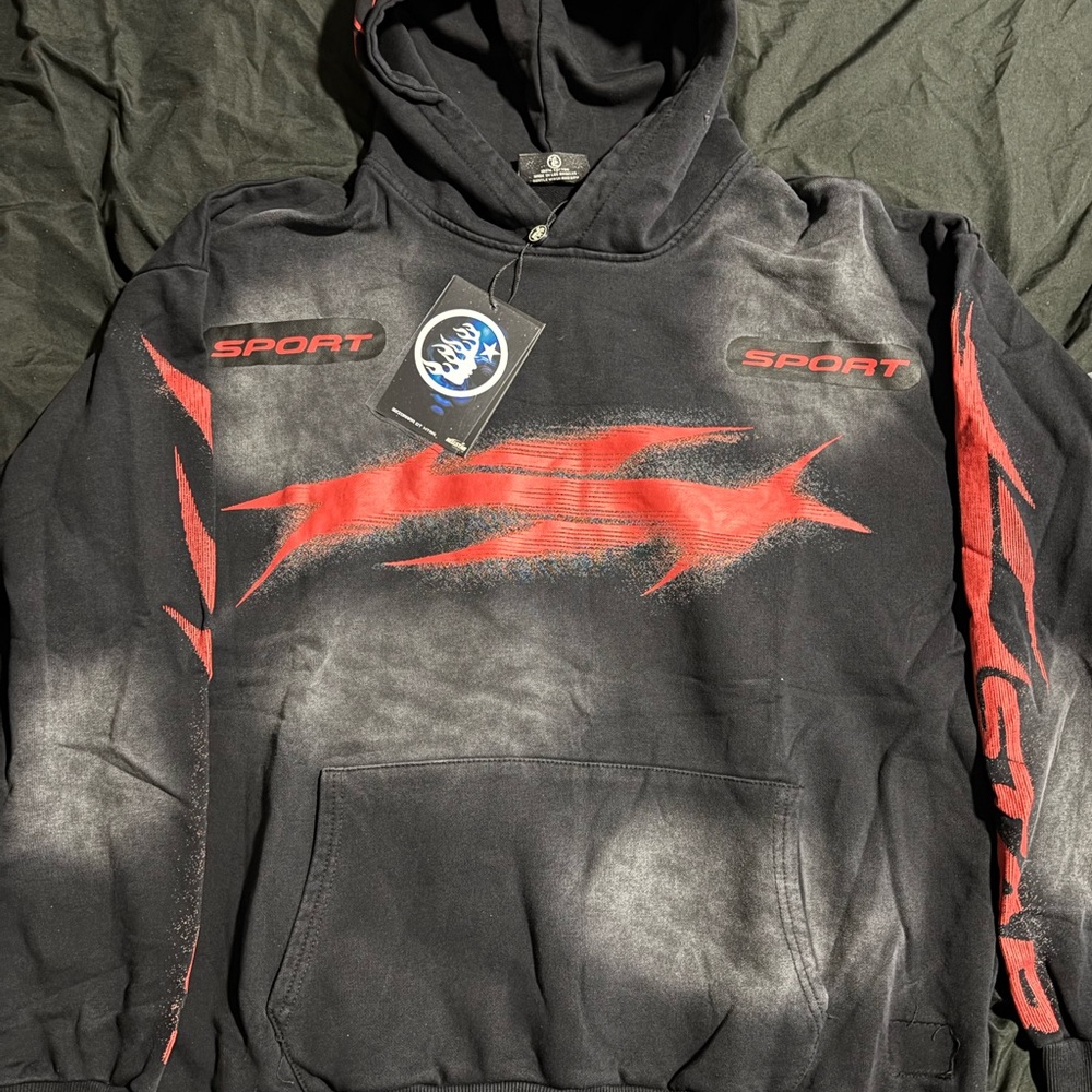 Sport Black and Red Hoodie